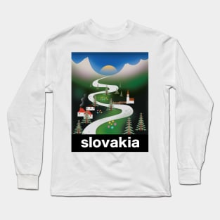 Slovakian travel poster Long Sleeve T-Shirt